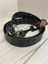 Dickies Mens Black Leather Belt Size L 38-40 Dickies Logo Buckle Work Ca... - $10.30