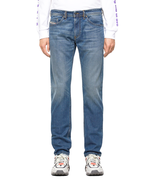 DIESEL Uomini Jeans Slim Fit Thommer Solido Blu Taglia 29W 32L 00SB6D-009EI - £58.49 GBP