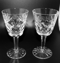 Set of 2 Waterford Crystal ASHLING 5 7/8” Multisided Stem Claret Wine Glasses - £37.67 GBP
