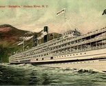 Vtg Postcard 1914 Hudson River New York NY - Steamer Berkshire Valentine... - $41.53
