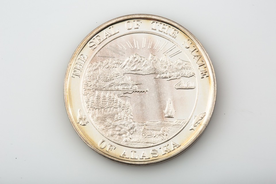 Alaska 1959-1984 Silver Jubilee Celebration .999 Silver 1 Troy Ounce-
show or... Item image 3
