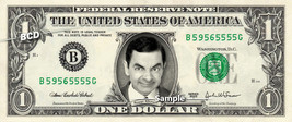 Rowan Atkinson Mr Bean On A Real Dollar Bill Cash Money Collectible Memorabilia - £6.98 GBP