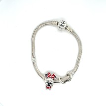 Pandora Sterling Silver Bracelet w/ Minnie Mouse and Infinity Charm - $118.80