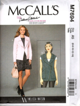 McCall&#39;s M7694 Misses 6 to 14 Jacket and Vest Melissa Watson Sewing Patt... - £13.22 GBP