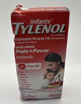 Infants' Tylenol Liquid Pain Relief and Fever Medicine- CHERRY  Exp.03/2026 - $10.77