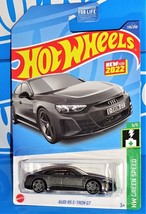 Hot Wheels New For 2022 Green Speed Series #176 Audi RS E-Tron GT Dark Gray - $2.97