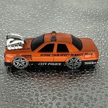 Maisto Tonka Orange &amp; Black City Police Die Cast Car 2005 1:64 - $6.80