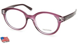 New Valentino V2699 513 Burgundy /TRANSPARENT Eyeglasses 50-18-140 B44mm Italy - £153.07 GBP