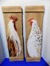 NEW Country Kitchen Rooster Hen Wall Art Rustic Home Chicken Hen Animal ... - $41.71