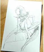 Original ART #10 Wizards of the Coast Male Fairy on Leaf by &quot;Phred&quot; Rawles - $40.55 CAD
