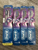 5X: Oral B Pro-Flex w/ Stain Eraser Toothbrush - Soft &amp; medium- Assorted Colors - £8.30 GBP