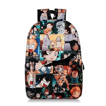 Hot Anime Demon Backpack Waterproof Student School Bags boys girls bookbag Cospl - £32.07 GBP