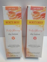 New Burt&#39;s Bees Truly Glowing Day Lotion Dry Skin Hydrate &amp; Glow 1.8 Oz 2 Pack  - £11.99 GBP