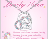 Lucky Unicorn Necklace to Girls, Gifts for Daughter Granddaughter Niece,... - £22.61 GBP