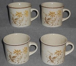 1977 Set (4) Royal Doulton Sandsprite Pattern Cups Or Mugs Made In England - £15.86 GBP
