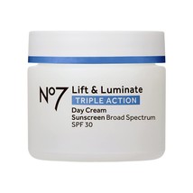 No7 Lift &amp; Luminate Triple Action Day Cream SPF 30 - Broad Spectrum Anti Aging - £26.92 GBP