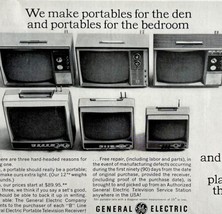 General Electric Portable Television 1965 Advertisement Vtg Electronics DWII10 - £15.71 GBP