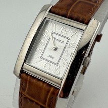 Armitron Quartz Watch Women Silver Rectangle Leather Japan Analog New Ba... - $407.51 MXN