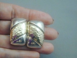 Vintage Sterling Electroform Hallmarked Clip On Earrings - $29.99