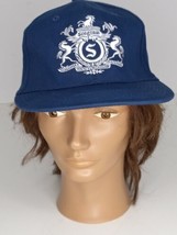 Vintage Seagrams Gin Blue Hat Cap Gin Integrity Craftsmanship Tradition - $5.94