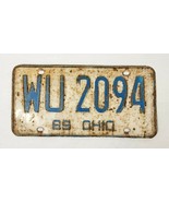 1969 Ohio License Plate WU 2094 - $21.78