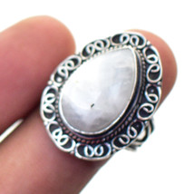 Rainbow Moonstone Vintage Style Gemstone Handmade Ring Jewelry 8.25&quot; SA 1902 - $4.99