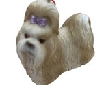 Midwest CBK Tan Shih Tzu Dog Christmas Ornament With Tag - £6.78 GBP