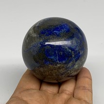 0.87 lbs, 2.5&quot; (62mm), Lapis Lazuli Sphere Ball Gemstone @Afghanistan, B... - £104.78 GBP