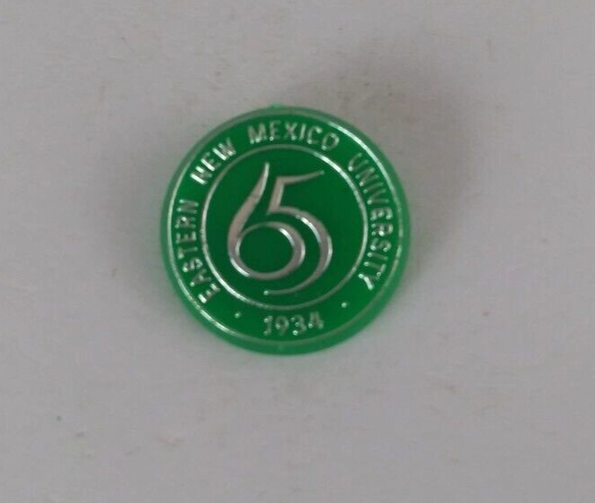 Vintage Eastern New Mexico University 65 Years Plastic Lapel Hat Pin - $7.43