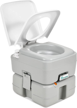 Portable Toilet 3.96 Gallon, Travel RV Potty with T-Type Water Outlets - £137.71 GBP