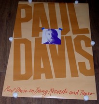PAUL DAVIS PROMO POSTER VINTAGE 1980 BANG RECORDS  - $164.99