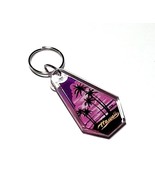 Hawaii Purple Palm Trees Souvenir Plastic Keychain Keyring - €6,88 EUR