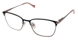 Lucky Brand Big Kids Ophthalmic Eyeglass Rectangle Black Blush Metal D721  47mm - £35.23 GBP