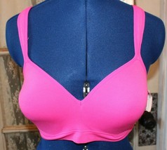 Fruit Of The Loom Ultra Pink Wireless Convertible Straps Bra ~36D~ NWT - £7.58 GBP