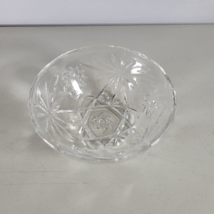 Anchor Hocking Bowl Ruffled Pressed Glass Size 5”x 2.5&quot; - £8.14 GBP