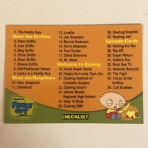 Family Guy Trading Card  #72 Checklist - £1.54 GBP