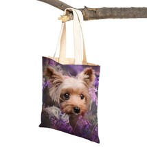 Fashion Cute Pet  Dog Student Lady Canvas Shopping MINI Yorkshire Handbag Reusab - £116.61 GBP