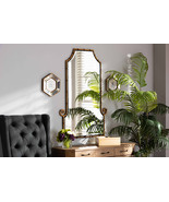 Hancock Gold Finished Metal Bamboo Inspired Accent Wall Mirror - $312.00