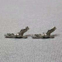 Vintage Lapel Pins Bird Eagle in Flight Silver-tone Tie Tack Hat Pins Signed CTA - $15.84