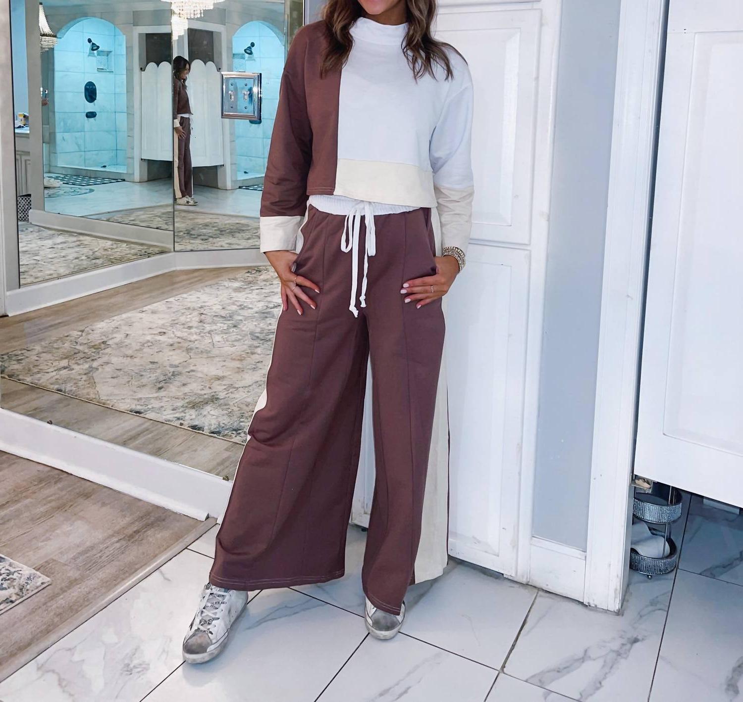 Listicle Colorblock Lounge Set Size L - $47.52