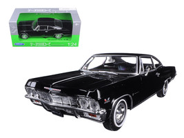 1965 Chevrolet Impala SS 396 Black &quot;NEX Models&quot; 1/24 Diecast Model Car by Welly - £30.35 GBP