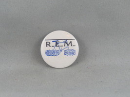 Vintage Band Pin - R.E.M. Bike Graphic - Celluloid Pin  - $25.00