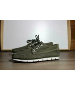 Timberland Men&#39;s 4 eye Tidelands Moccasins Casual Green Suede Boat Shoes... - £32.09 GBP
