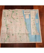 Rand McNally Street Number Guide Map of Chicago and Suburbs 1930&#39;s - £42.43 GBP