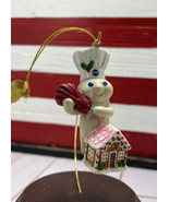 Danbury Mint Pillsbury Doughboy Gingerbread House Glitter Ornament 2010 ... - £24.83 GBP