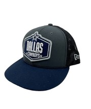 New Era 9Fifty Dallas Cowboys Grey Blue &amp; Black Snapback Hat Cap YOUTH - £8.82 GBP