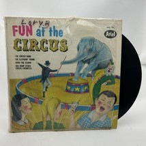 Vintage Ariel Records Fun At The Circus Circus Songs Clowns Animals Music Fun - $18.39