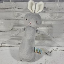 Bunnies by the Bay Bunny Baby Chime Rattle Gray Plush - £9.30 GBP