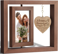 Happy Anniversary Picture Frame Gifts for Women Couples Gifts, Anniversary Weddi - £31.25 GBP