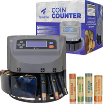 Coin Sorter Change Roller Machine | V2.0 Coin Counter Machine | Auto Coi... - £216.41 GBP